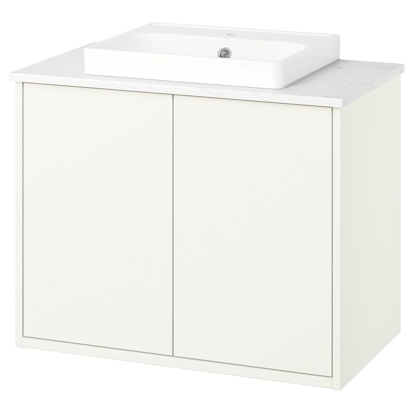 HAVBÄCK / ORRSJÖN wash-stnd w doors/wash-basin, 82.0x71.0x49.0 cm
