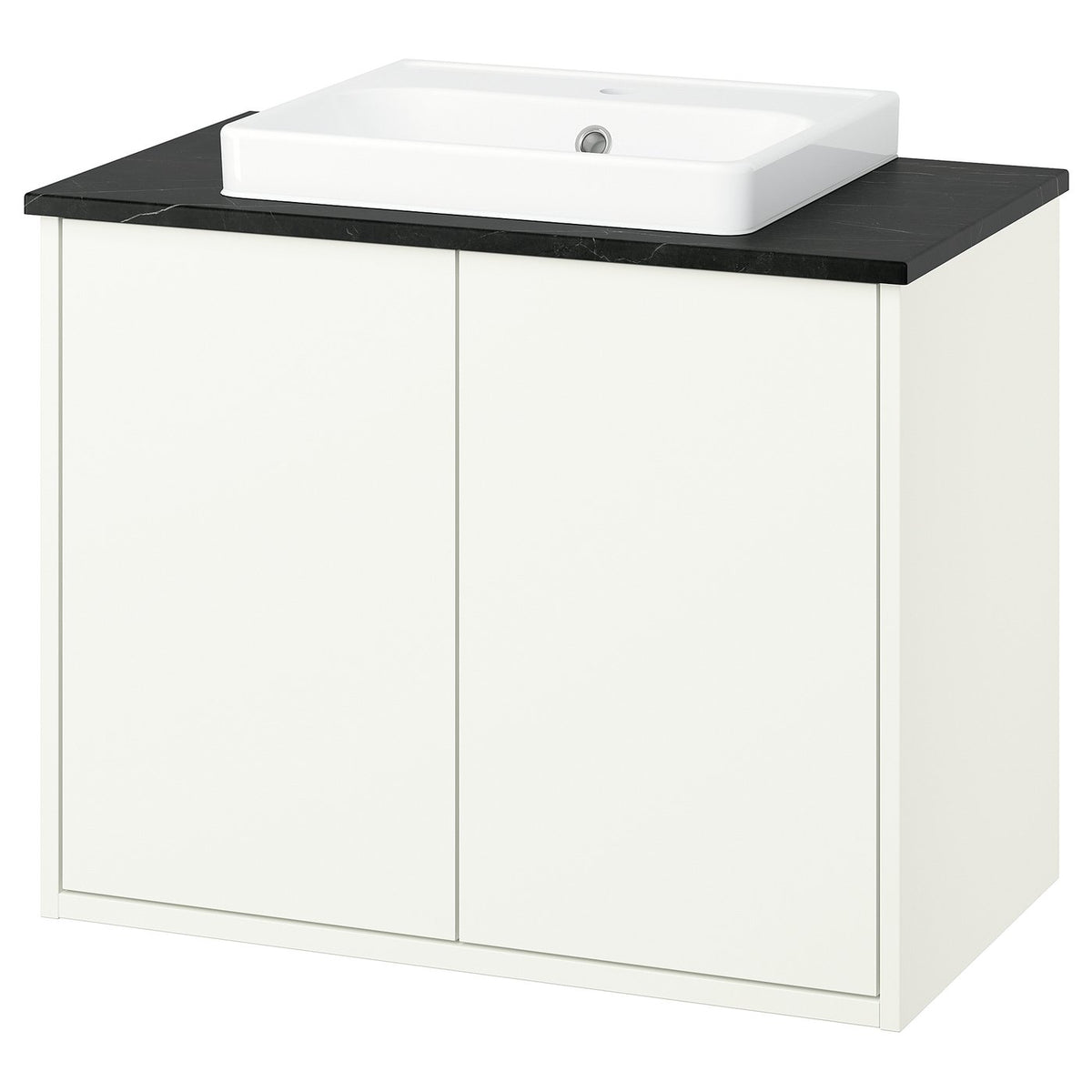 HAVBÄCK / ORRSJÖN wash-stnd w doors/wash-basin, 82.0x71.0x49.0 cm