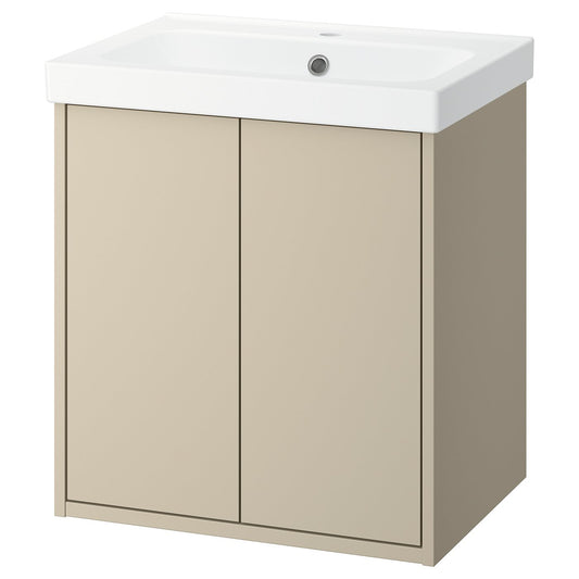 HAVBÄCK / ORRSJÖN wash-stnd w doors/wash-basin, 62.3x69.2x49.4 cm