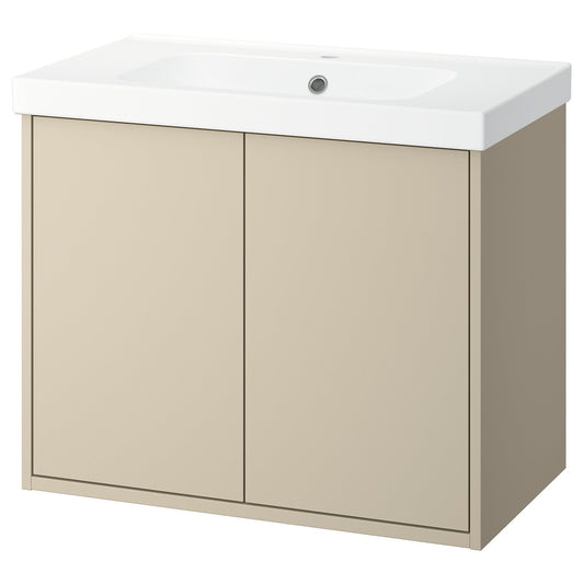 HAVBÄCK / ORRSJÖN wash-stnd w doors/wash-basin, 82.3x69.2x49.4 cm