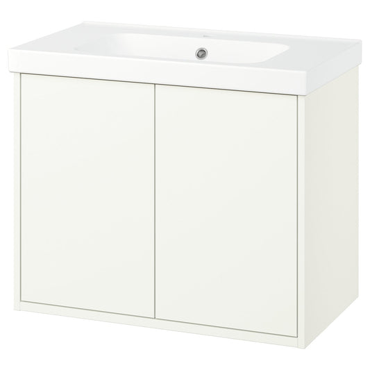 HAVBÄCK / ORRSJÖN wash-stnd w doors/wash-basin, 82.3x69.2x49.4 cm