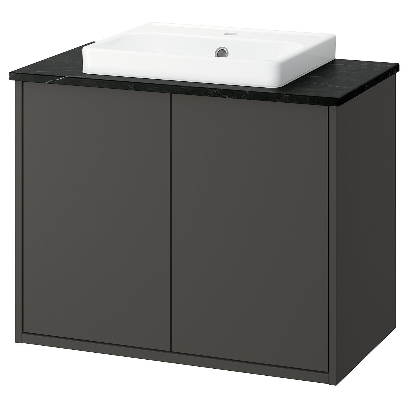 HAVBÄCK / ORRSJÖN wash-stnd w doors/wash-basin, 82.0x71.0x49.0 cm