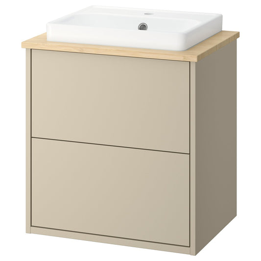 HAVBÄCK / ORRSJÖN wash-stnd w drawers/wash-basin, 62.0x71.0x49.0 cm