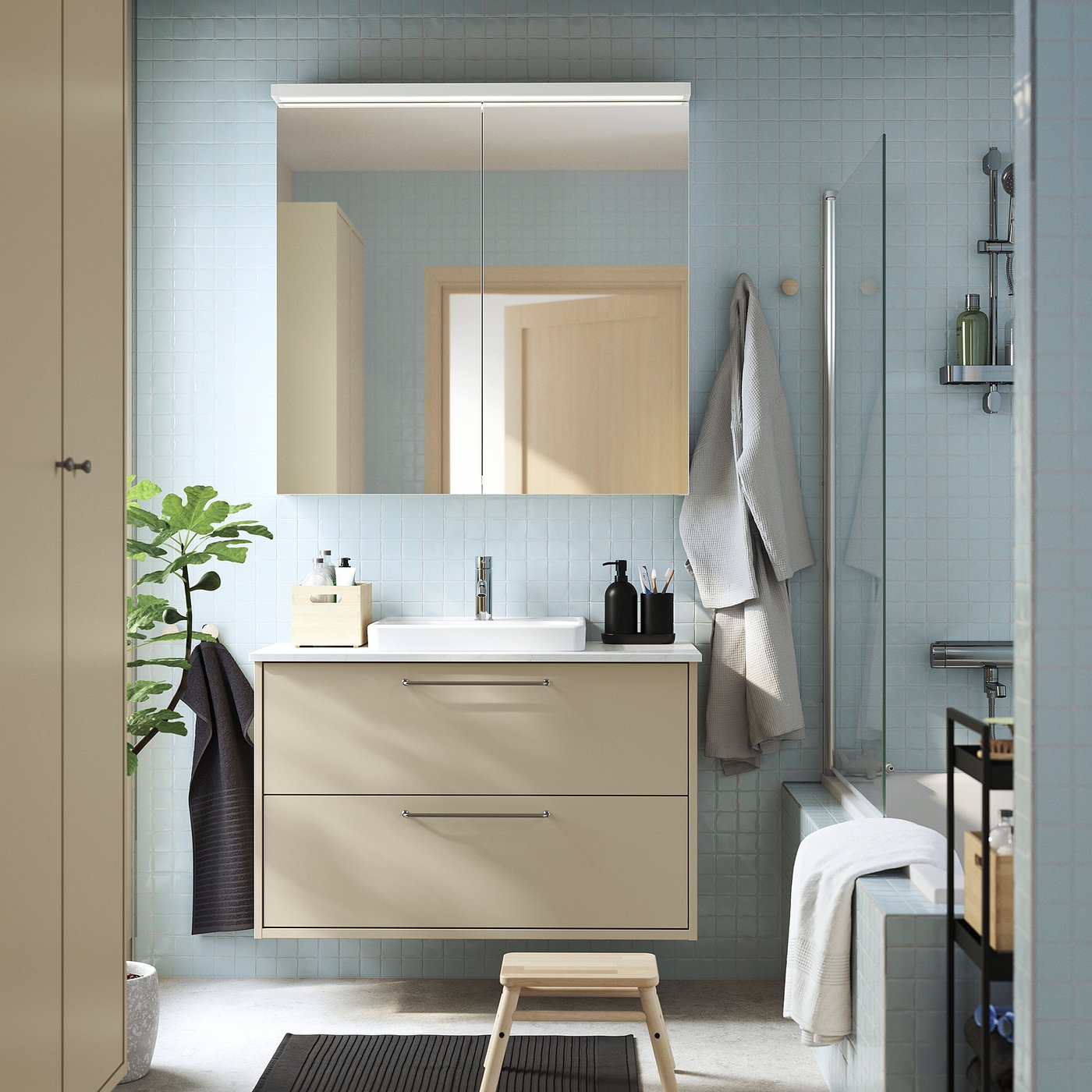 HAVBÄCK / ORRSJÖN wash-stnd w drawers/wash-basin, 102.0x71.0x49.0 cm