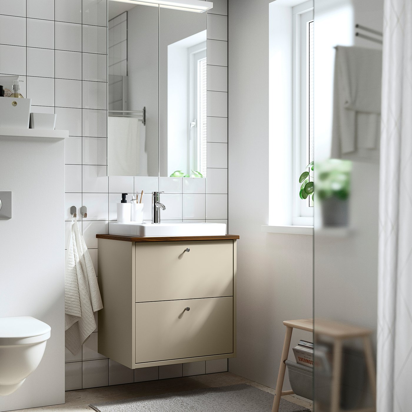 HAVBÄCK / ORRSJÖN wash-stnd w drawers/wash-basin, 62.0x71.0x49.0 cm