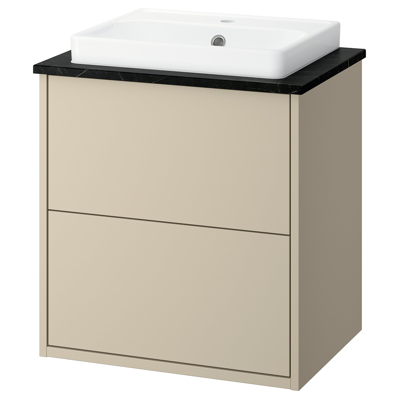 HAVBÄCK / ORRSJÖN wash-stnd w drawers/wash-basin, 62.0x71.0x49.0 cm