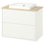 HAVBÄCK / ORRSJÖN wash-stnd w drawers/wash-basin, 82.0x71.0x49.0 cm