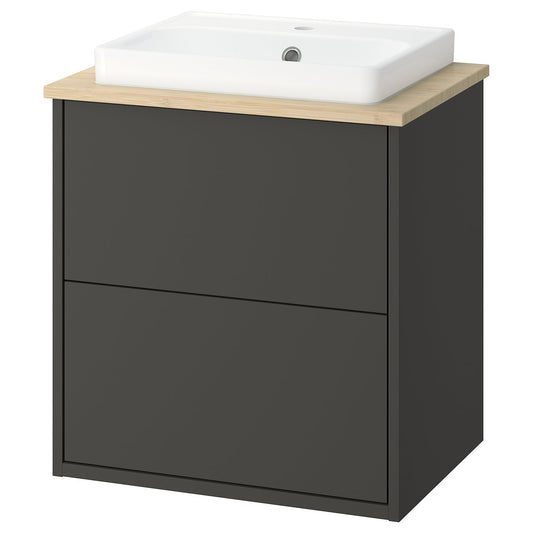 HAVBÄCK / ORRSJÖN wash-stnd w drawers/wash-basin, 62.0x71.0x49.0 cm