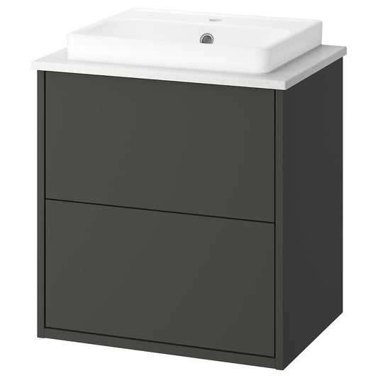 HAVBÄCK / ORRSJÖN wash-stnd w drawers/wash-basin, 62.0x71.0x49.0 cm