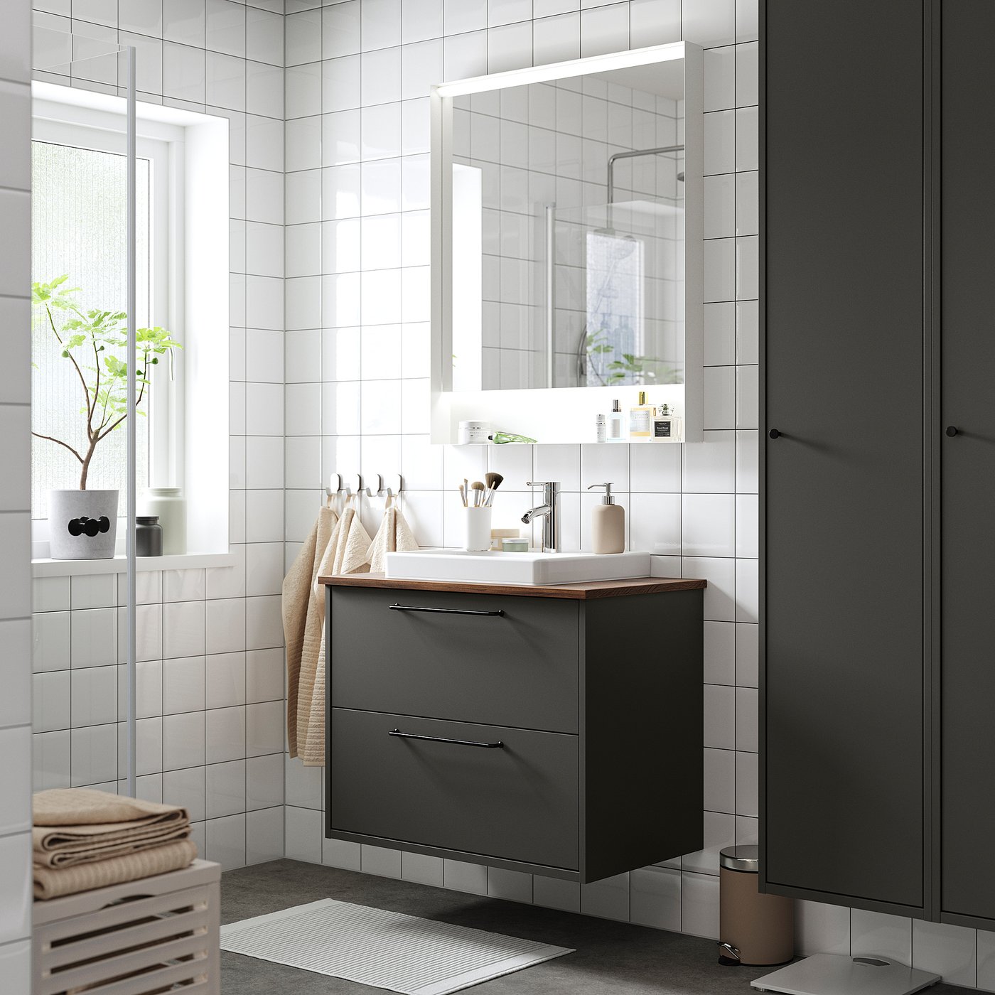HAVBÄCK / ORRSJÖN wash-stnd w drawers/wash-basin, 82.0x71.0x49.0 cm