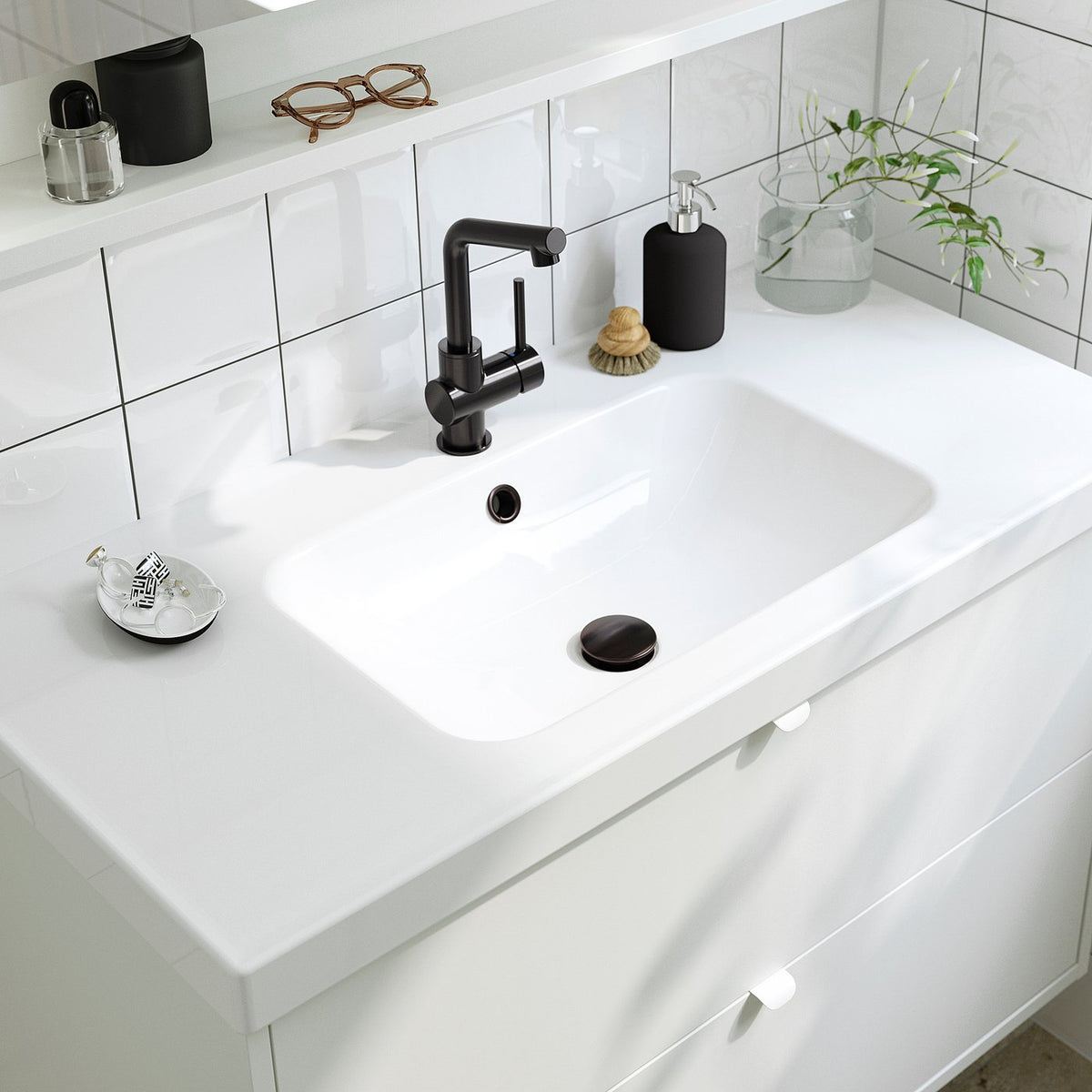 HAVBÄCK / ORRSJÖN wash-stnd w drawers/wash-basin, 102.3x69.2x49.4 cm