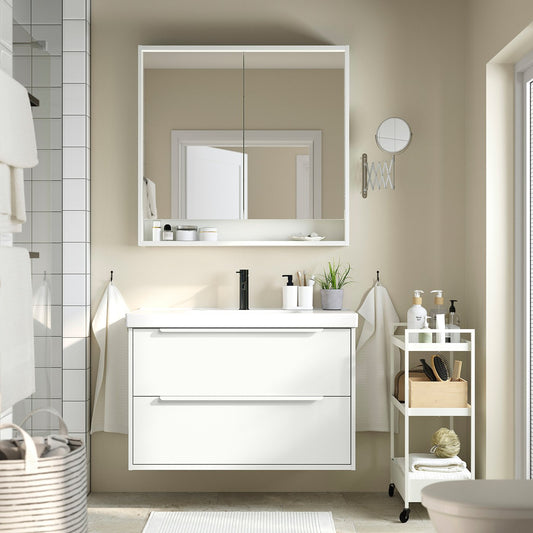 HAVBÄCK / ORRSJÖN wash-stnd w drawers/wash-basin, 102.3x69.2x49.4 cm