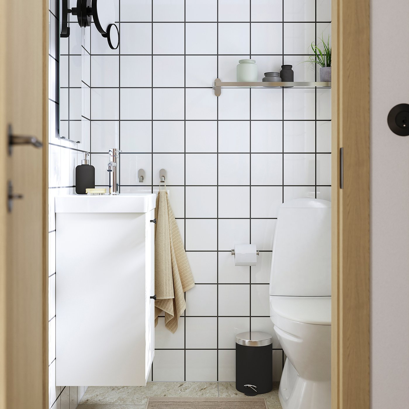 HAVBÄCK / ORRSJÖN wash-stnd w drawers/wash-basin, 42.3x68.8x33.7 cm