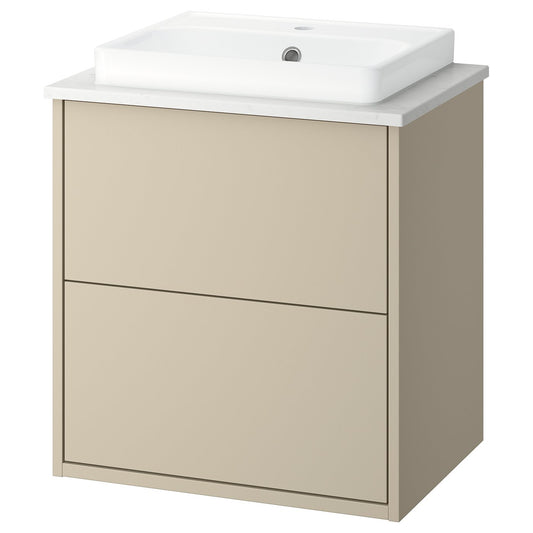 HAVBÄCK / ORRSJÖN wash-stnd w drawers/wash-basin, 62.0x71.0x49.0 cm