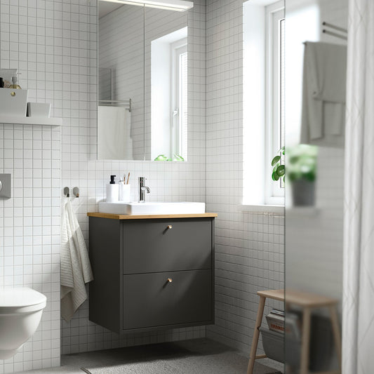 HAVBÄCK / ORRSJÖN wash-stnd w drawers/wash-basin, 62.0x71.0x49.0 cm