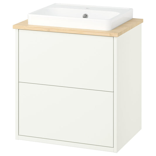 HAVBÄCK / ORRSJÖN wash-stnd w drawers/wash-basin, 62.0x71.0x49.0 cm