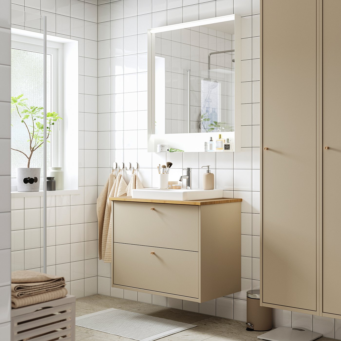 HAVBÄCK / ORRSJÖN wash-stnd w drawers/wash-basin, 82.0x71.0x49.0 cm