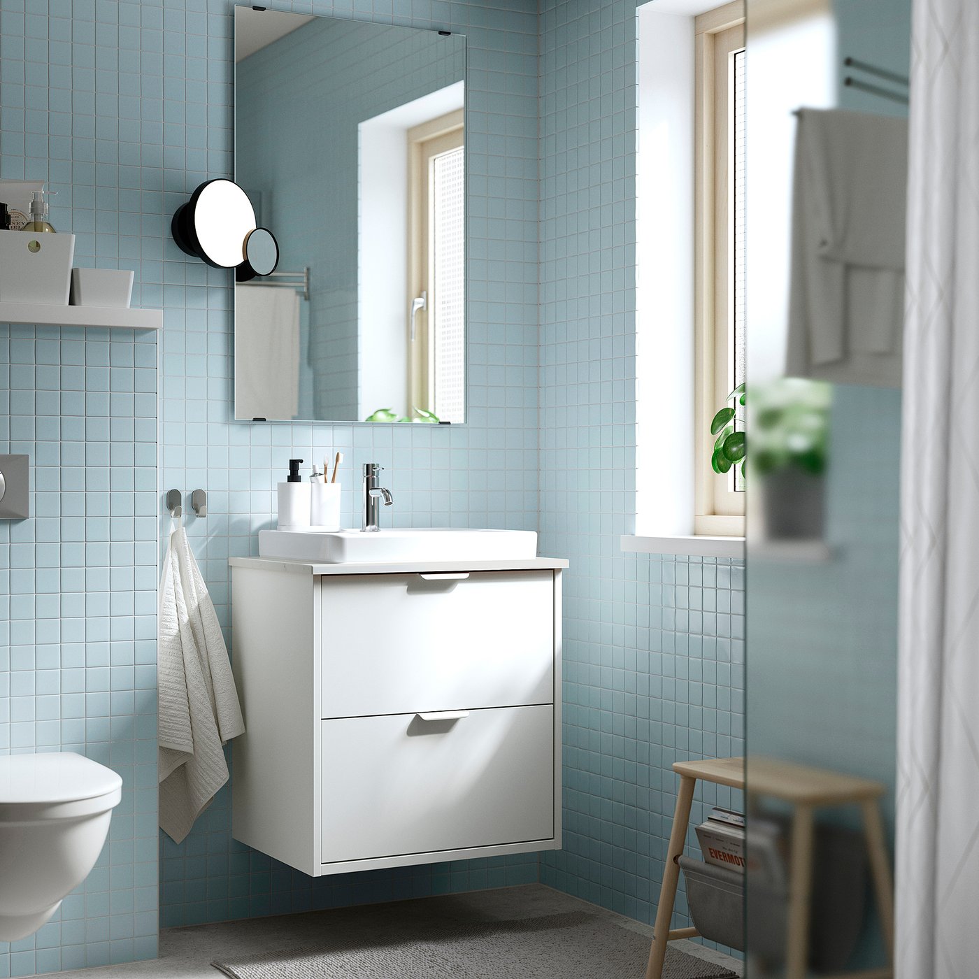 HAVBÄCK / ORRSJÖN wash-stnd w drawers/wash-basin, 62.0x71.0x49.0 cm