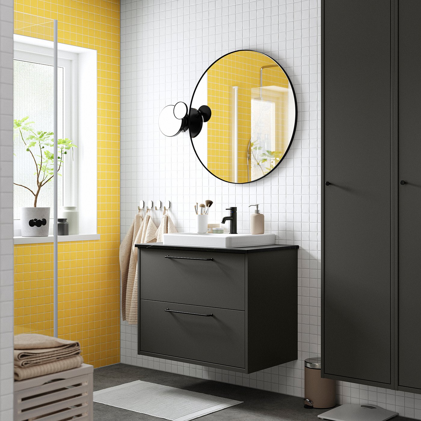 HAVBÄCK / ORRSJÖN wash-stnd w drawers/wash-basin, 82.0x71.0x49.0 cm
