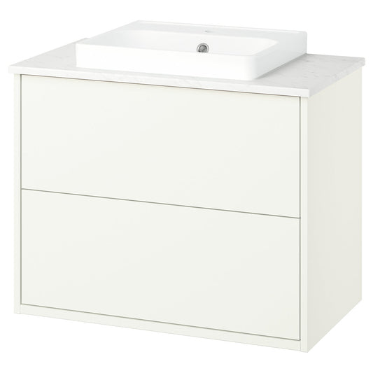 HAVBÄCK / ORRSJÖN wash-stnd w drawers/wash-basin, 82.0x71.0x49.0 cm