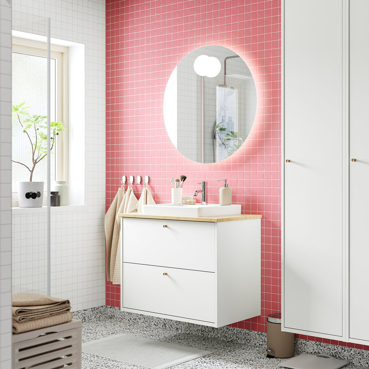 HAVBÄCK / ORRSJÖN wash-stnd w drawers/wash-basin, 82.0x71.0x49.0 cm
