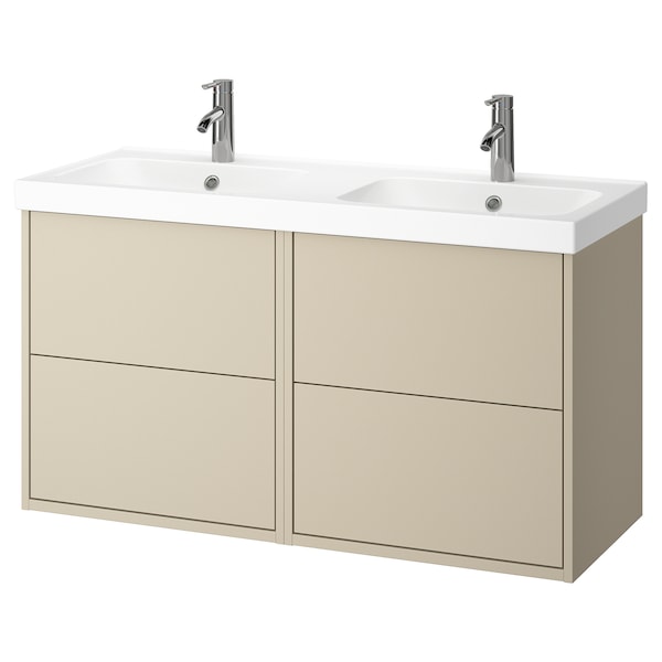 HAVBÄCK / ORRSJÖN - Washbasin/blender cabinet, beige,122x49x69 cm