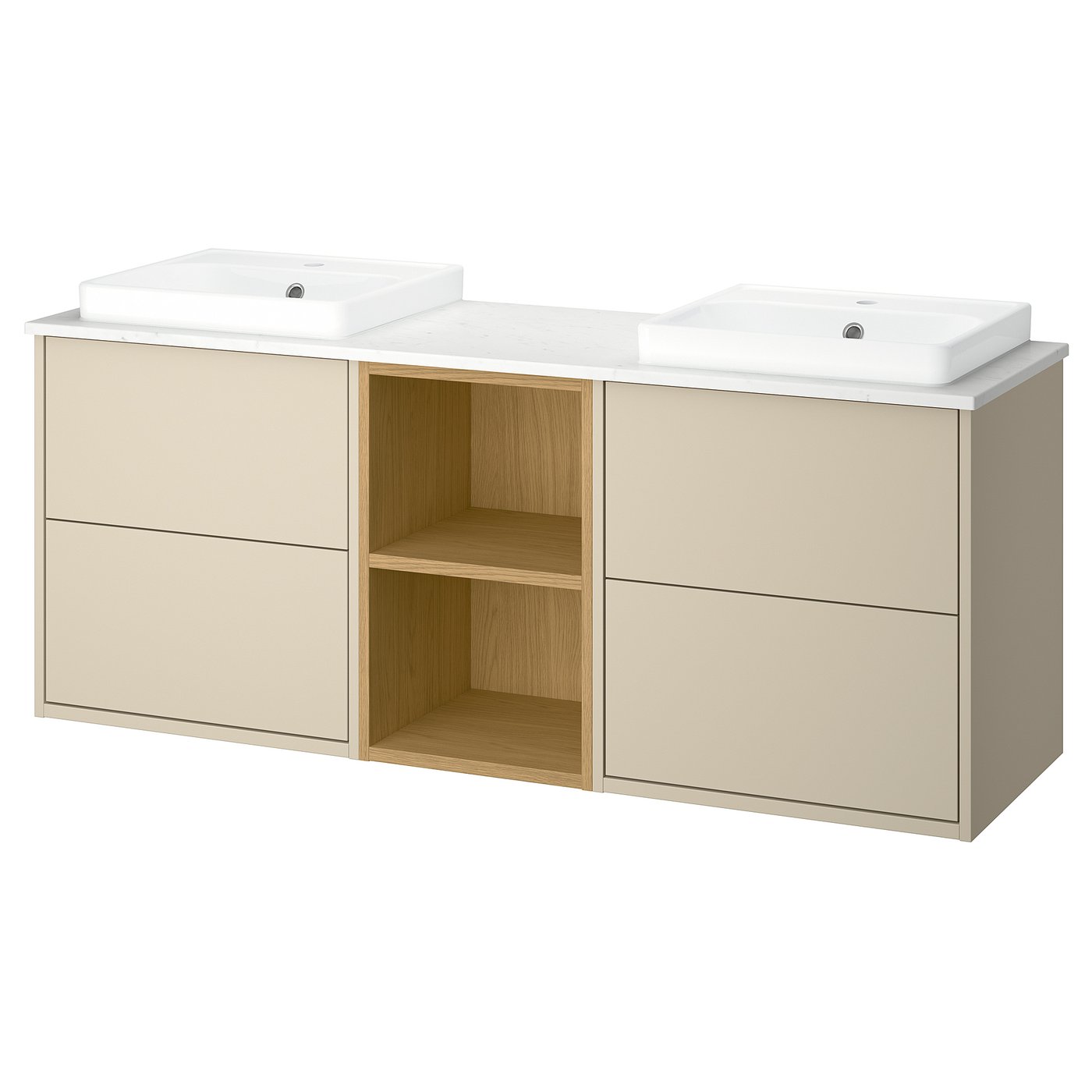 HAVBÄCK / ORRSJÖN wash-stand/wash-basins, 162.0x71.0x49.0 cm