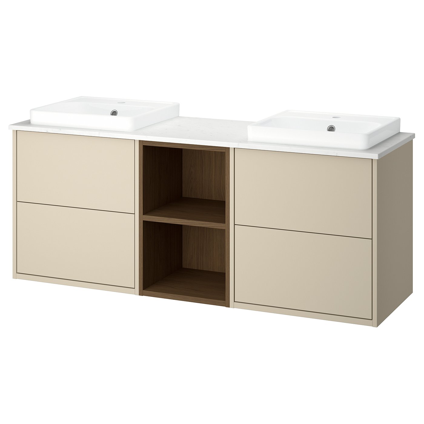 HAVBÄCK / ORRSJÖN wash-stand/wash-basins, 162.0x71.0x49.0 cm