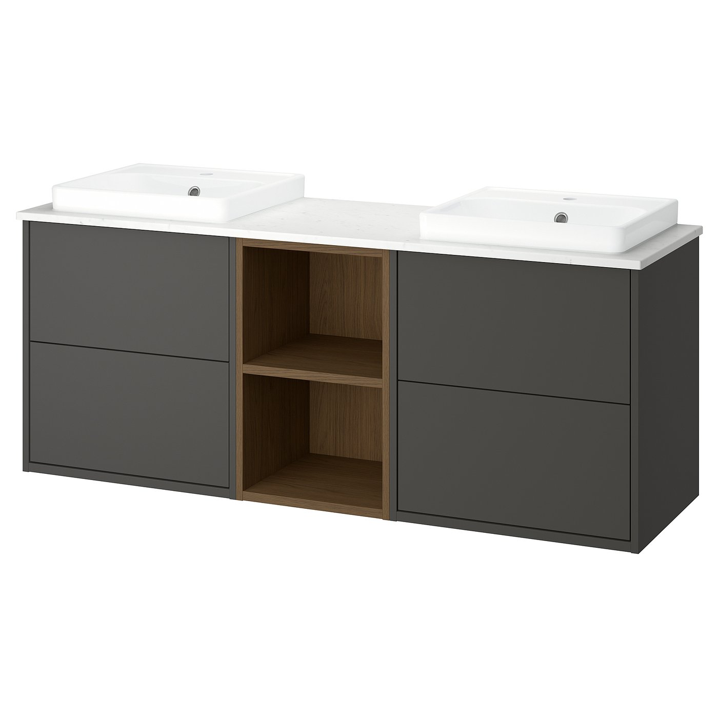 HAVBÄCK / ORRSJÖN wash-stand/wash-basins, 162.0x71.0x49.0 cm