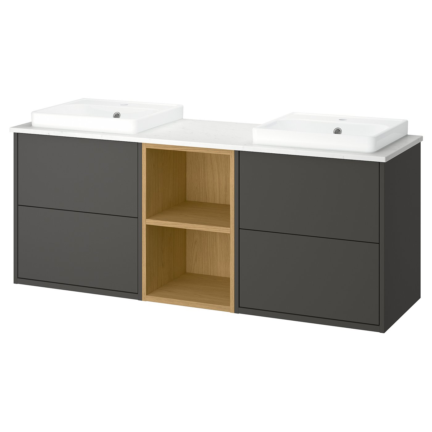 HAVBÄCK / ORRSJÖN wash-stand/wash-basins, 162.0x71.0x49.0 cm