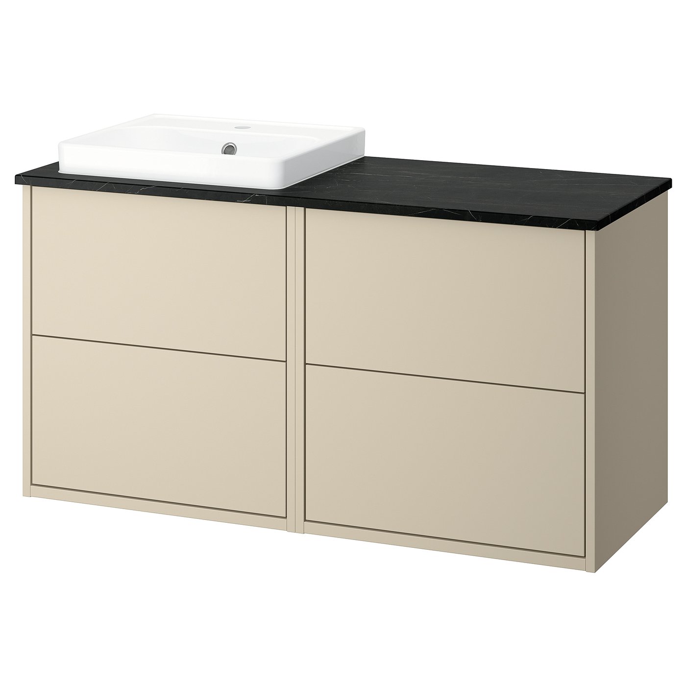 HAVBÄCK / ORRSJÖN wash-stand/wash-basin, 122.0x71.0x49.0 cm