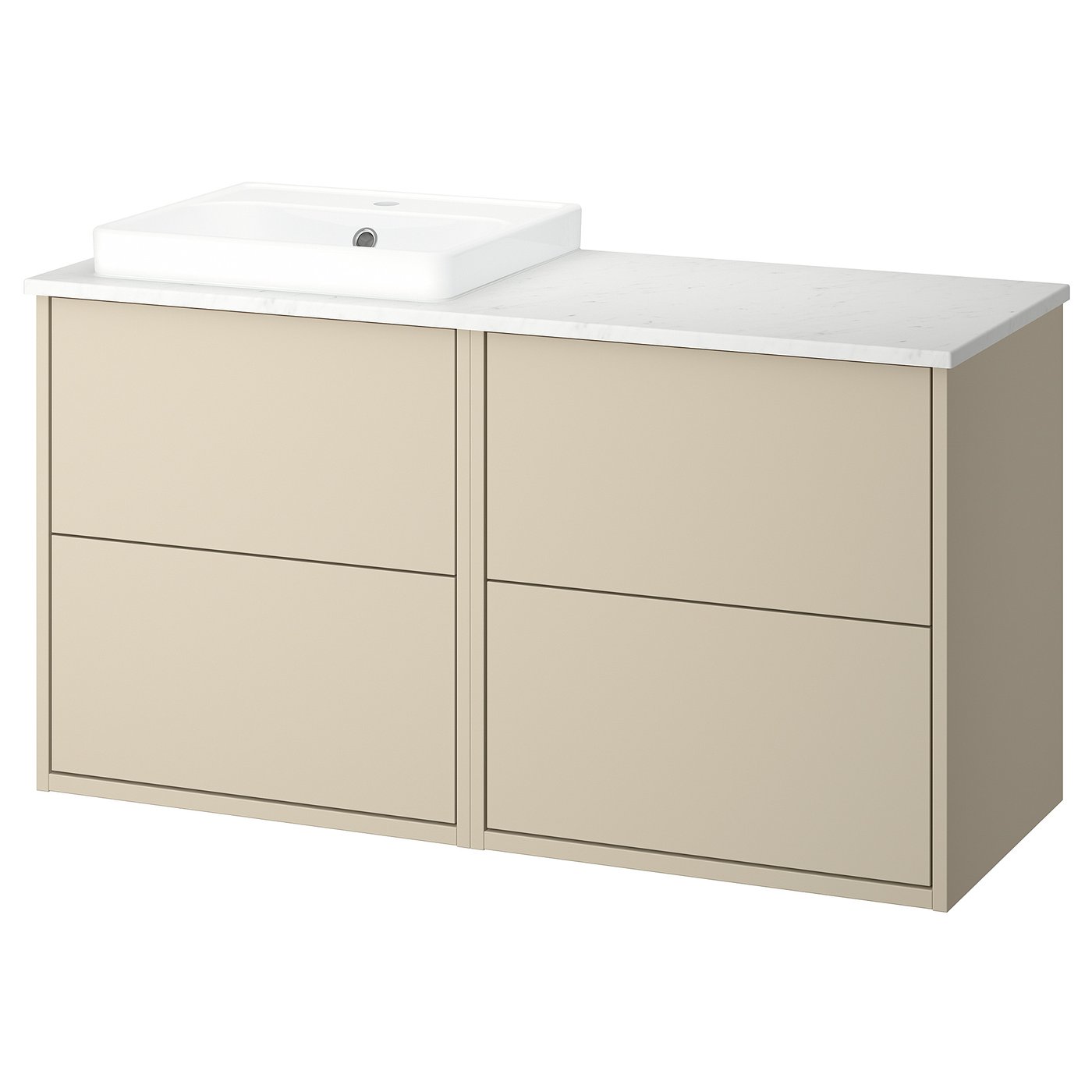 HAVBÄCK / ORRSJÖN wash-stand/wash-basin, 122.0x71.0x49.0 cm