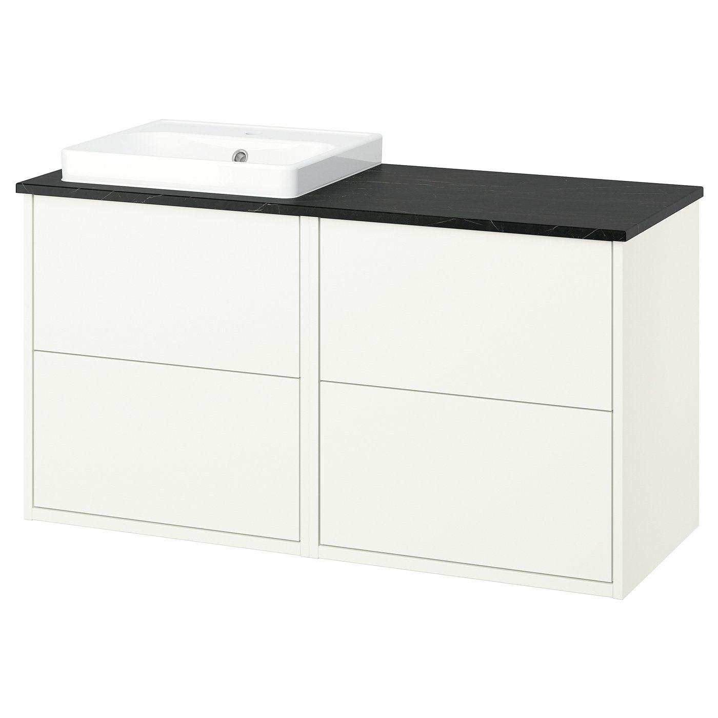 HAVBÄCK / ORRSJÖN wash-stand/wash-basin, 122.0x71.0x49.0 cm