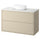 HAVBÄCK / VINDELÄLVEN wash-stnd w drawers/wash-basin, beige/white marble effect, 102x49x77 cm