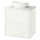 HAVBÄCK / VINDELÄLVEN wash-stnd w drawers/wash-basin, white/white marble effect, 62x49x77 cm