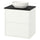 HAVBÄCK / VINDELÄLVEN wash-stnd w drawers/wash-basin, white/black marble effect, 62x49x77 cm