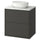 HAVBÄCK / VINDELÄLVEN wash-stnd w drawers/wash-basin, dark grey/white marble effect, 62x49x77 cm