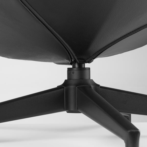 HAVBERG - Footstool, Grann/Bomstad black ,