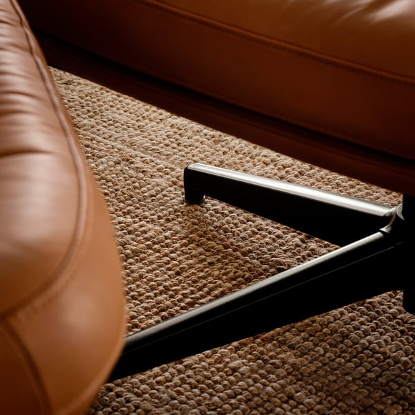 HAVBERG swivel armchair, Grann/Bomstad golden-brown, 66x92x99 cm