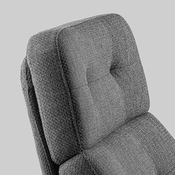 HAVBERG - Swivel armchair, Lejde grey/black ,