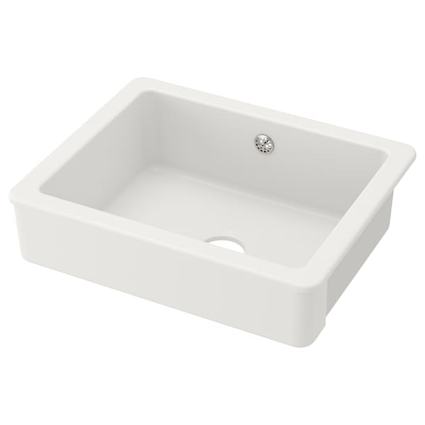 HAVSEN - Sink with visible front, white, 62x48 cm