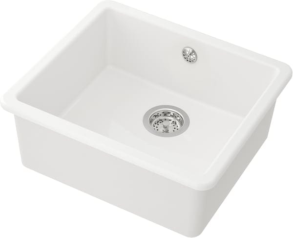 Ikea HAVSEN - Inset sink, 1 bowl, white, 53x47 cm