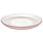 HAVSGÄDDA side plate, stripe pattern/pink, 21 cm