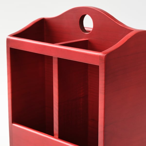 HAVSMAL - Knife block, brown-red