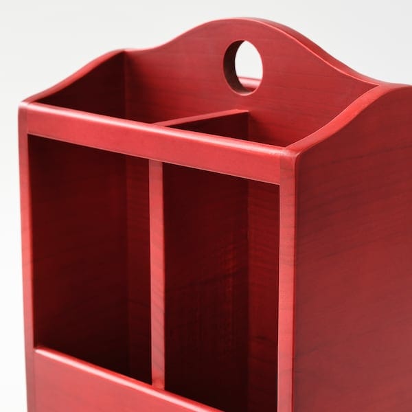 Ikea HAVSMAL - Knife block, brown-red