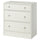 HAVSTA chest of 3 drawers, white, 81x47x89 cm