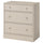 HAVSTA chest of 3 drawers, grey-beige, 81x47x89 cm