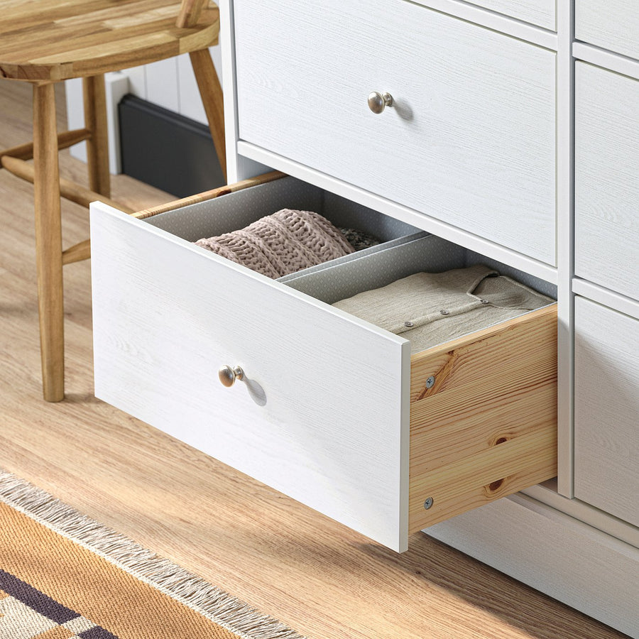 HAVSTA chest of 6 drawers, white, 121x47x89 cm