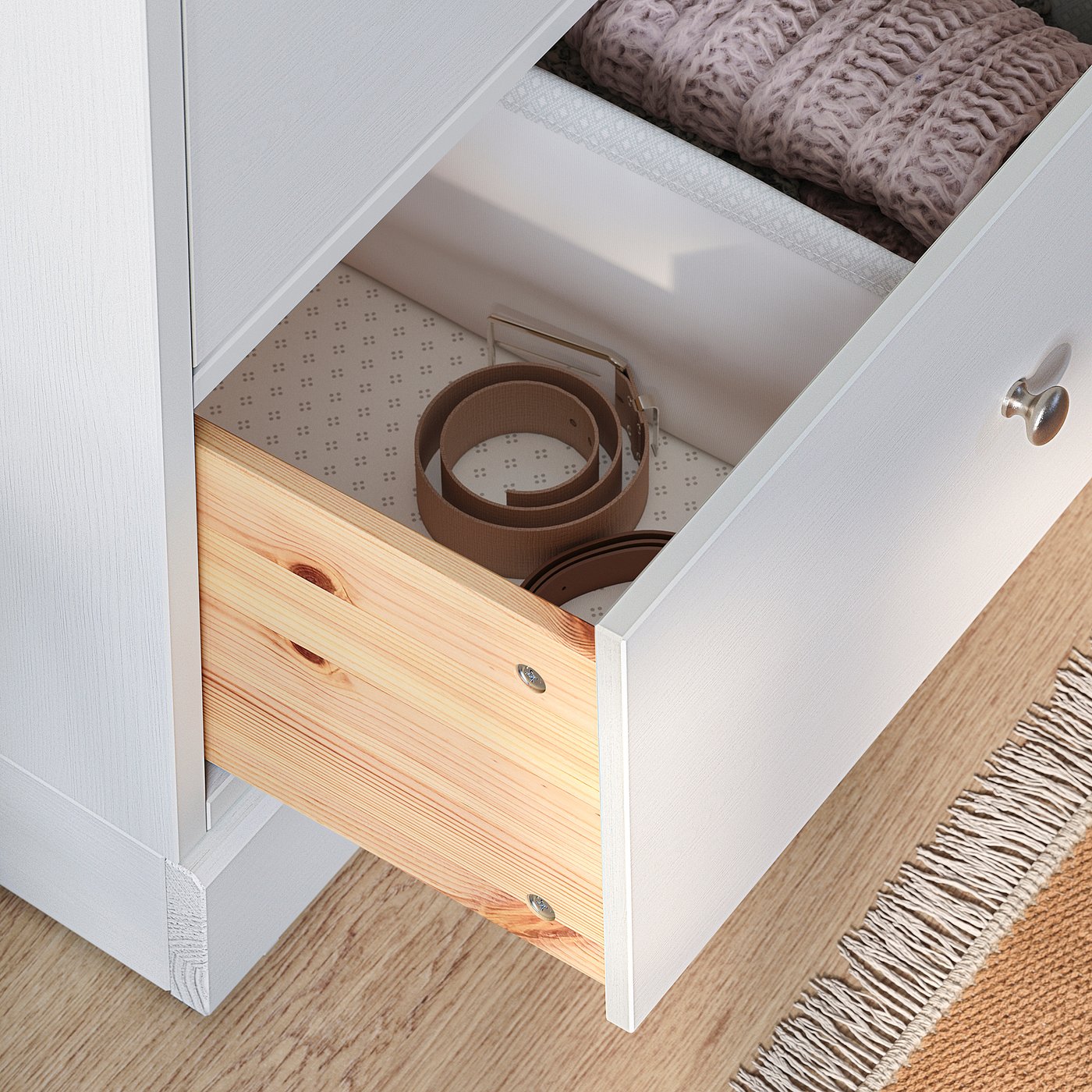 HAVSTA chest of 6 drawers, white, 121x47x89 cm