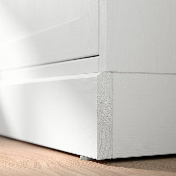 Ikea HAVSTA - Storage comb w sliding glass doors, white, 242x47x212 cm